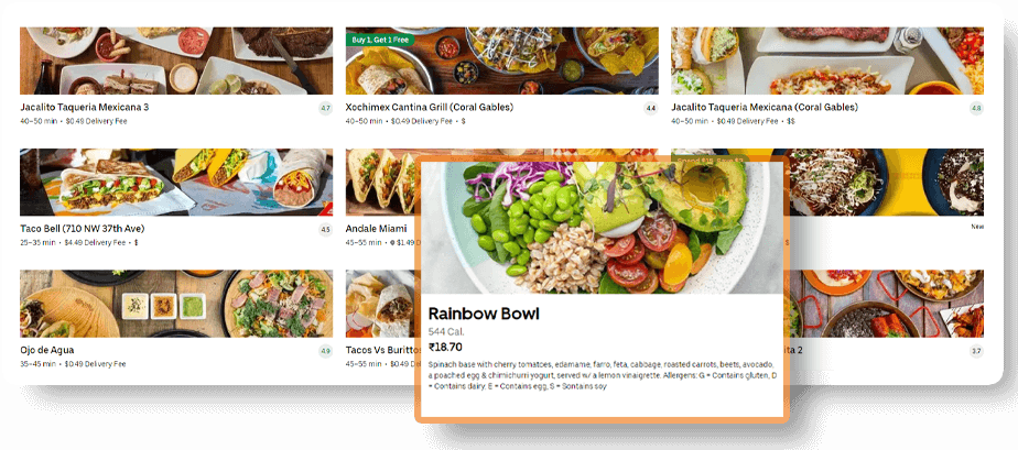 Scrape UberEats Product Data