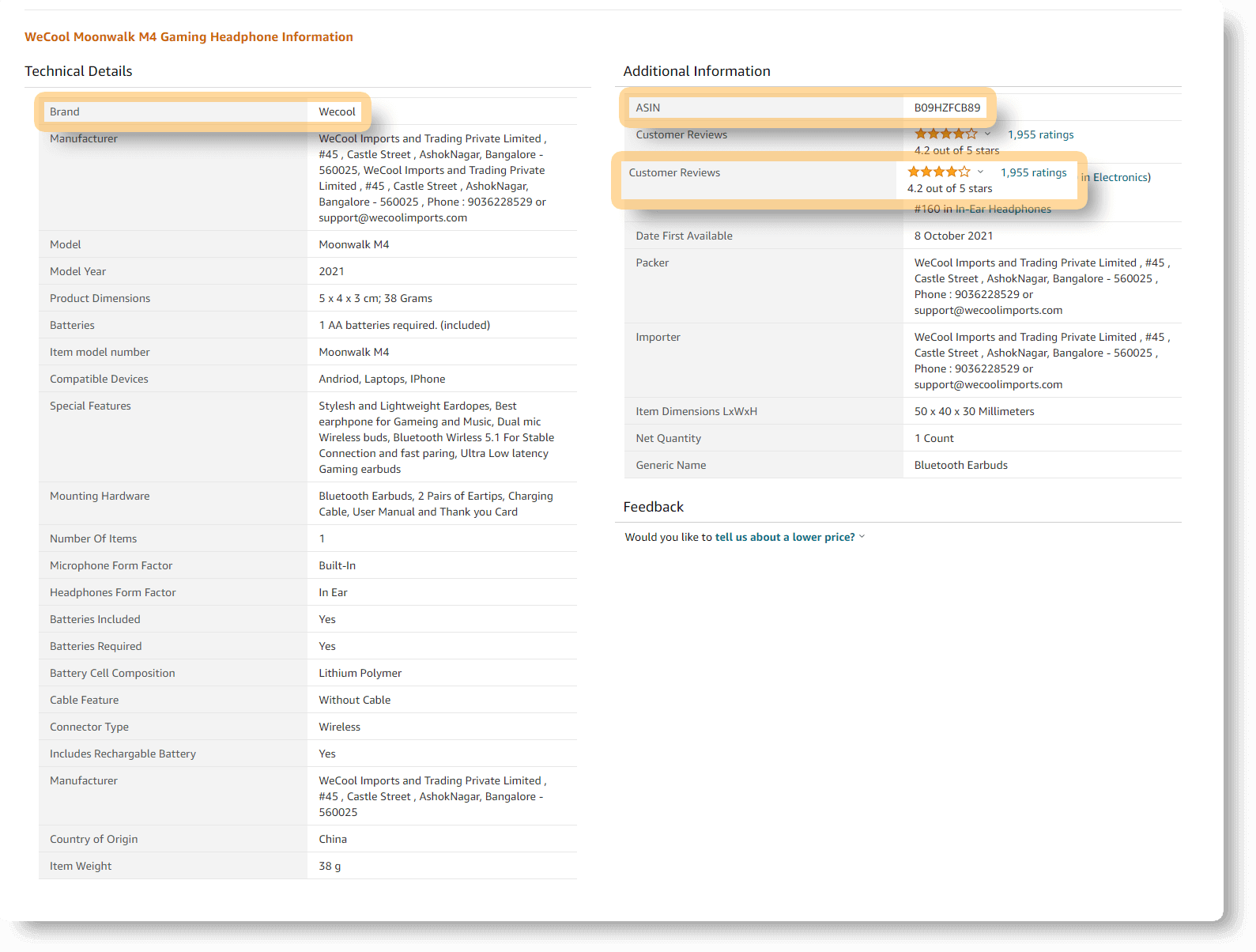 Amazon Advance Product Detail Scraper