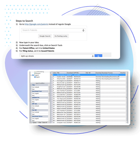 Google Patent Web Scraping Services